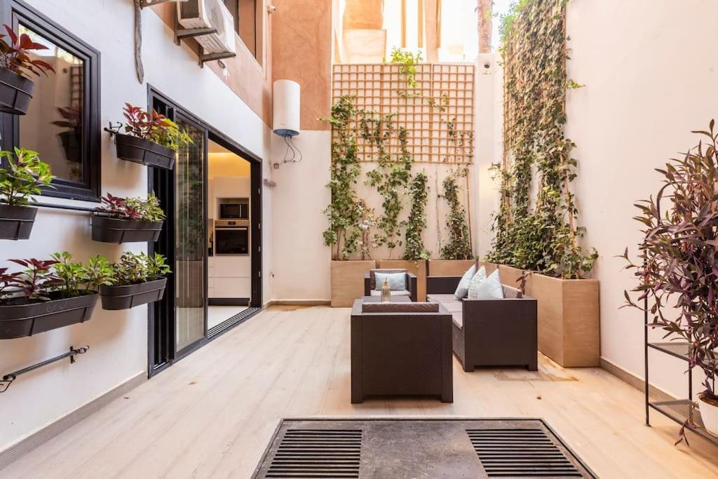 マラケシュLoft Duplex Familial 200M2 Neuf - Centre Guelizアパートメント エクステリア 写真