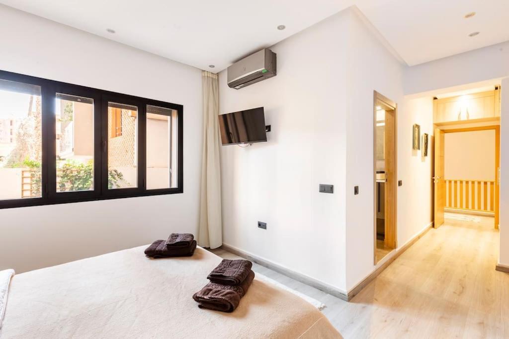 マラケシュLoft Duplex Familial 200M2 Neuf - Centre Guelizアパートメント エクステリア 写真