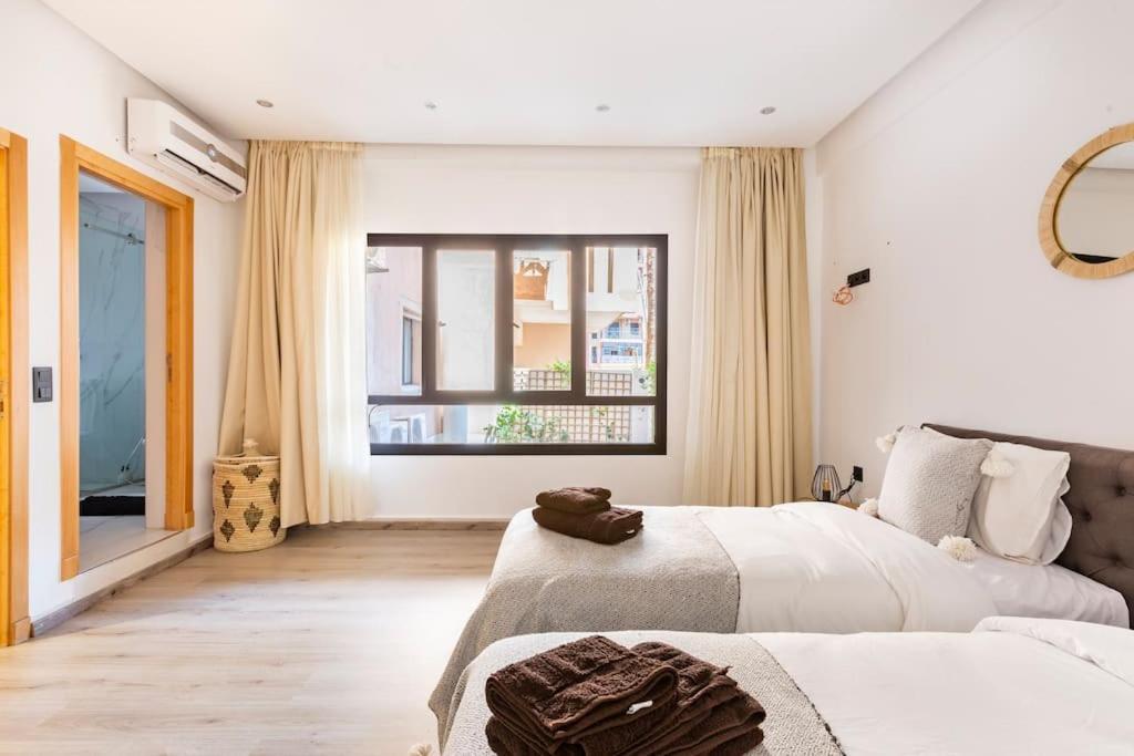 マラケシュLoft Duplex Familial 200M2 Neuf - Centre Guelizアパートメント エクステリア 写真
