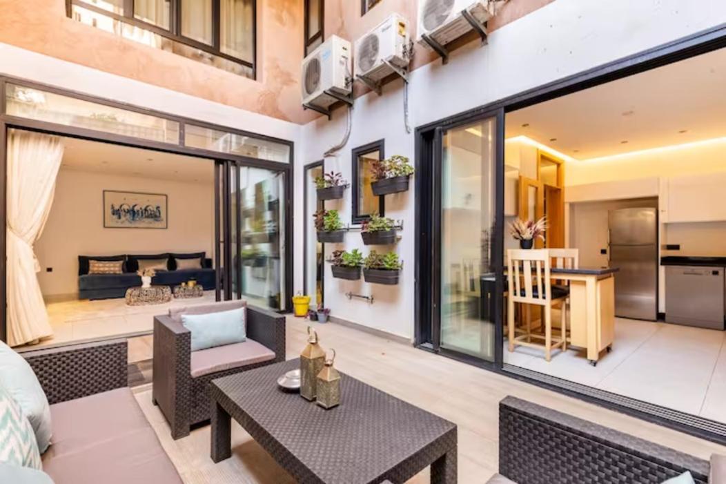 マラケシュLoft Duplex Familial 200M2 Neuf - Centre Guelizアパートメント エクステリア 写真